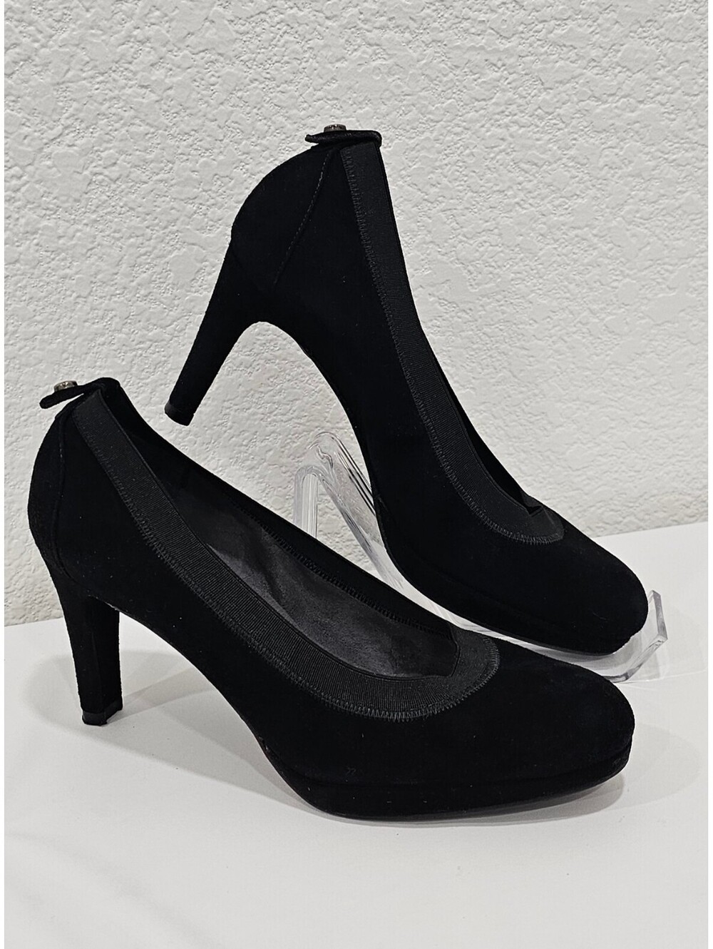 Stuart Weitzman Women’s Pumps Size 6 M Black Suede Platform High Heels